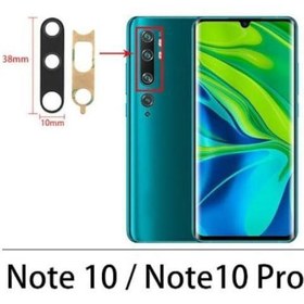 Resim Xiaomi Redmi Note 10 Arka Kamera Camı (Çıtasız Sadece Cam) 
