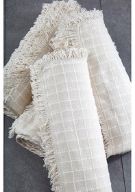 Resim %100 Pamuklu Buldan Işi Çok Renkli Çekyat-Koltuk Örtüsü 180 x 180 