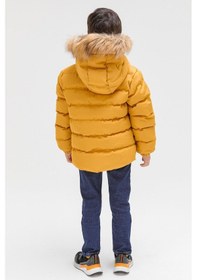 Resim Benittokids Erkek Çocuk Natürel Kürklü Mont 51289 Hardal 