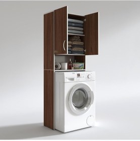 Resim Kenzlife Çamaşır Makinesi Dolabı Sinem Cvz 180*066*30 Banyo Kiler Kapaklı Arkalıklı Çok Renkli 