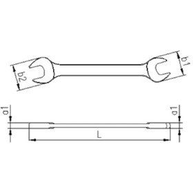 Resim İzeltaş 16x17 MM Açık Ağız Anahtar 0100011617 