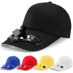 Resim Güneş Enerjili Soğutmalı Beyzbol Şapkası - Dahili Fanlı, UPF Koruma, Ayarlanabilir Snapback, Nefes Alabilen Tasarım Erkek ve Kadınlar İçin - Açık Hava Sporları, Şükran Günü, Çok Renk Seçeneği (Siyah/Kırmızı/Mavi/Sarı/Beyaz), Yaşam Tarzı Aksesuarı, Yüksek Kalite Dikiş, Spor Severler, Seyahat Vazgeçilmezi, Elde Yıkama, Yazlık Güneşlik 