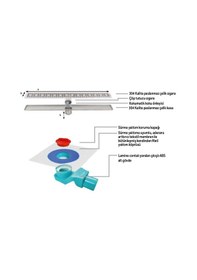 Resim Sukar Line 6 Gold Plain 60 cm Izgaralı Duş Kanalı 1156-1036000-71 