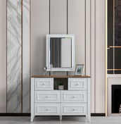 Resim Yalı Modern Çekmeceli Aynalı Şifonyer 110*45*165 