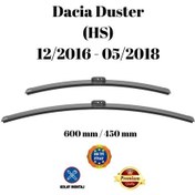 Resim Dacia Duster 2016 2017 2018 Uyumlu Ön Cam Muz Tipi Silecek Süpürgesi Seti 600/450mm Silbak 