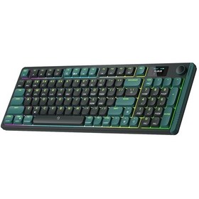 Resim Aıgo S99 Misty Forest Kırmızı Switch Mekanik Kablosuz Oyuncu Q Klavye 