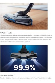 Resim Philips Toz Torbasız 750w Süpürge Powerpro Max Triactive Başlık Hepa 13 