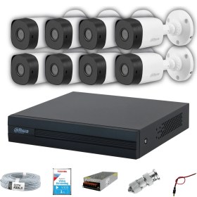 Resim Dahua 8 Kameralı Gece Görüşlü Güvenlik Seti Full Hd 