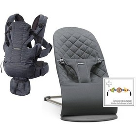 Resim Babybjörn Bliss Ana Kucağı Cotton Oyuncaklı / Anthracite & Babybjörn Kanguru Move 3d Mesh / Anthracite 