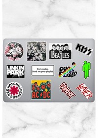 Resim Müzik Temalı Sticker Seti Laptop Ajanda Pc Tablet Telefon Defter Etiket Bullet Journal Diğer 