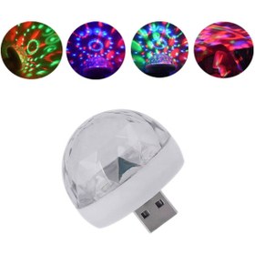 Resim Genel Markalar Otomobil Bilgisayar Mikrofon Telefon TV Led USB Müziğe Duyarlı Disko Topu Lamba 