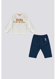 Resim U.s. Polo Assn. Beyaz Erkek Bebek Takım Beyaz 
