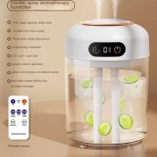 Resim USB Nemlendirici Difüzör Esansiyel Yağ Difüzörü Atmosfer Işığı ile 4500ML Spa Ev Ofisi Için Serin Sis Nemlendirici (Yurt Dışından) 