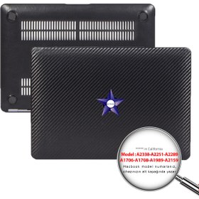 Resim Mcstorey Macbook Pro Kılıf 13 Inç M1-m2 A1706 A1708 A1989 A2159 A2251 A2289 A2338 Ile Uyumlu Karbon Fiber 