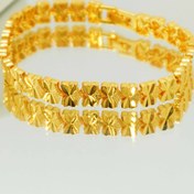 Resim 24K Altın Kaplama Şanslı Yonca Kadın Bilekliği - Düğünler, Noel Hediyeleri & Günlük Kıyafetler için Zarif Rustik Cazibe Takıları, Yıl Boyu Kullanıma Uygun İnce Dört Yapraklı Yonca Tasarımı, Yonca Takısı, Düğün Aksesuarı, Bayramlık Aksesuar, Lüks Bitiş 