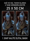 Resim 3M Pennywise Araç Araba Kapı Direği Kaplama Folyosu Dijital Baskı 50x25 Cm Araç Kapı Direk Kaplama 