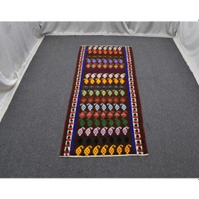 Resim Zehra Abla Halı Yeni El Dokuma Ender Herki Bukleli Pamuklu Bademli Yolluk Halı 6948 Çok Renkli 