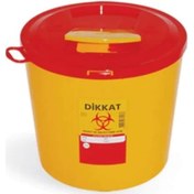 Resim Tıbbi Atık Kutusu - Tıbbi Atık Kovası 5 LT 5 Adet 