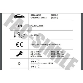 Resim Yatay Söktak Opel Astra - Chevrolet Cruze 