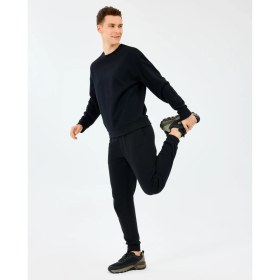 Resim Skechers M Essential Crewneck Sweatshirt Erkek Siyah Sweatshirt S2610015-3817 