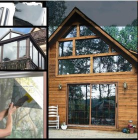 Resim %70 ISI YALITIMLI AYNALI CAM FİLMİ - KOYU TON - 50 CM X 4 METRE 