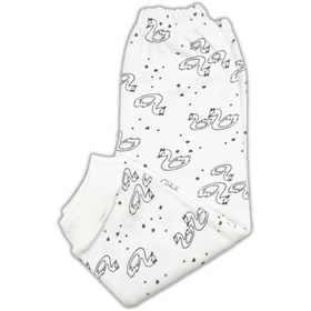 Resim Sevimli Kuğu Bebek Pijama Takımı 0-3 Ay 