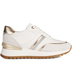 Resim Geox Kadın Beyaz Desya Kalın Tabanlı Deri Sneaker D3500a08522c1352 