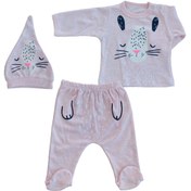 Resim Baby Minik Bebek Takımı Pembe Taşvşan 0-3 Ay 