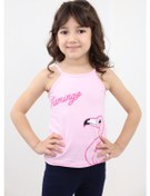 Resim Toontoy Kız Bebek Baskılı Atlet Açık Pembe 