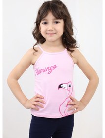 Resim Toontoy Kız Bebek Baskılı Atlet Açık Pembe 