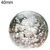 Resim Şeffaf Kabarcıklar Küre Ev Ofis Sahte Kristal Cam Top Süs Dekor 40mm 