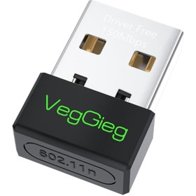 Resim Veggieg 150 Mbps 2.4ghz Kablosuz Wifi Alıcı Verici Nano Usb Adaptör 