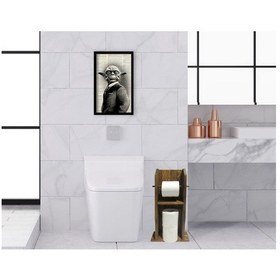 Resim Bk Home Doğal Masif Ahşap Tuvalet Kağıtlığı Ve Dekoratif Ahşap Si (551052500) 