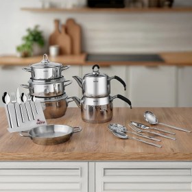 Resim Premium 52 Parça Paslanmaz Çelik Çeyiz Seti 