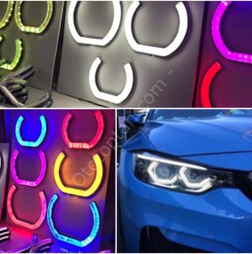 Resim iq elektronik Beyaz Üniversal F Serisi U Angel Far Ledi 100mm 