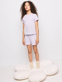 Resim MANGO Kids Fitilli şort pijama 