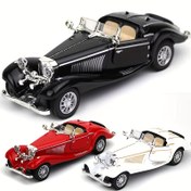 Resim 1:28 Alaşımlı Klasik Araba Retro Araba Modeli Statik Koleksiyon Hediye 