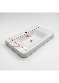 Resim Bocchi Sonia Sx3 1109-001-0826 Lavabo Beyaz 80 CM 1466841 