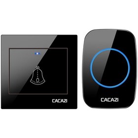 Resim Mufunye Kablosuz Kapı Zili Seti 1 Dış Mekan Kapı Zili + 1 İç Mekan Zil Led'li 4 Seviye Ayarlanabilir Ses 36 