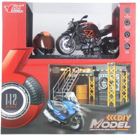 Resim NW NessiWorld 1/12 Motosiklet Gustav PB 3R Sesli ve Işıklı/Bay Her Telden 