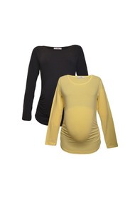 Resim Luvmabelly Myra2309_2301 Hamile Tshirt Seti 