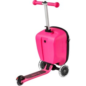 Resim Micro Scooter Luggage Junior Velcro Pink - Pembe / 2+ Yaş 