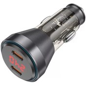 Resim Kamardey Hoco Nz12c Graceful Pd60w 2 Type-c Girişli Araç Çakmaklı Hızlı Şarj Aleti 