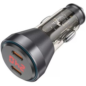 Resim Kamardey Hoco Nz12c Graceful Pd60w 2 Type-c Girişli Araç Çakmaklı Hızlı Şarj Aleti 