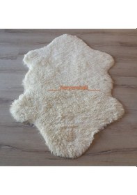 Resim Doğuş Tavşan Tüyü Krem Post Halı 70 x 100 Cm (305184460) 