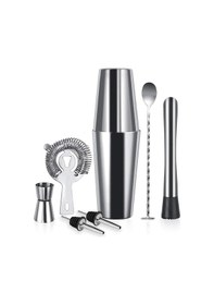 Resim 7 Parça Avantajlı Kokteyl Set Boston Shaker 750 ML 