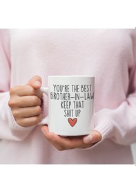 Resim İngilizce Kayınbiradere Hediye Kupa Bardak, Komik Kayınbiradere Hediye, Kayınbiradere Kupa 