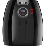 Resim Sem Akıllı Aircook Yağsız Kızartma Sıcak Hava Fritöz - Airfryer 8 Program SC301 
