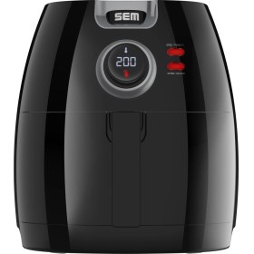 Resim Sem Akıllı Aircook Yağsız Kızartma Sıcak Hava Fritöz - Airfryer 8 Program SC301 