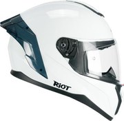 Resim 330A RIOT Sport Kapalı Kask Spoyler Beyaz -M 